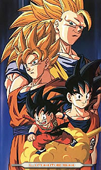 Goku en sus diferentes edades